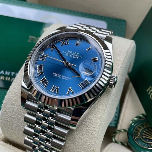 ROLEX DATEJUST JUBILÈE BLUE ROMAN