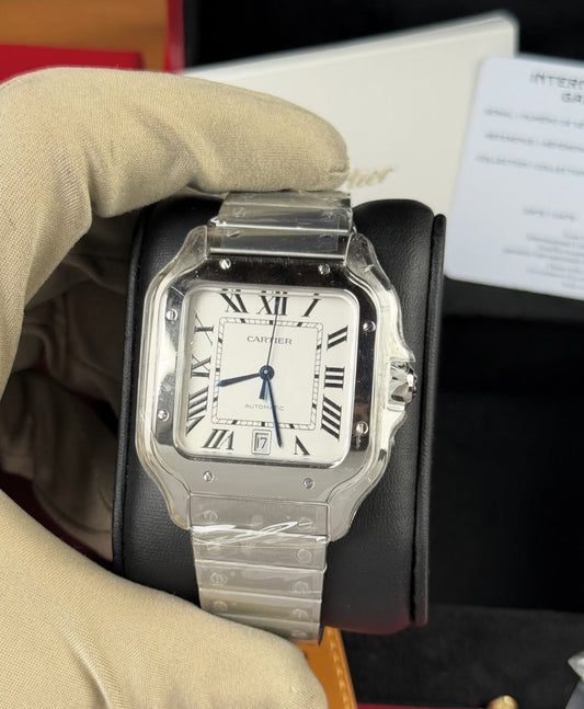 CARTIER SANTOS WHITE DIAL