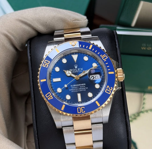 ROLEX SUBMARINER DATE ORO & BLU