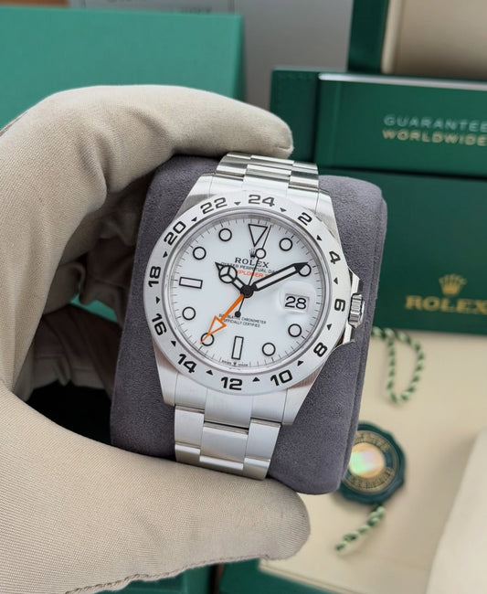 ROLEX EXPLORER II DATE WHITE