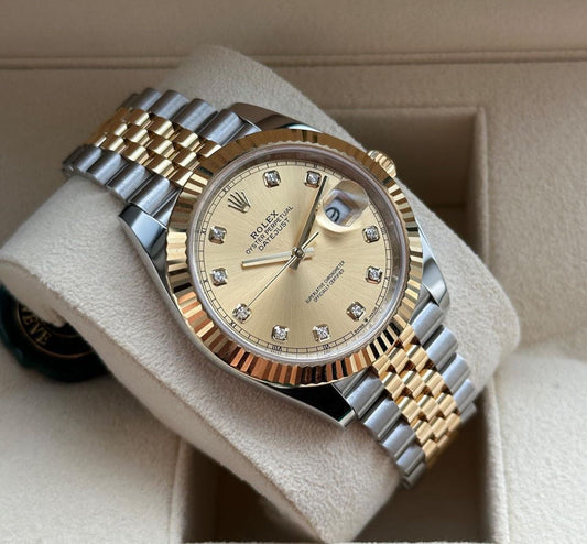 ROLEX DATEJUST JUBILÈE CHAMPAGNE DIAMOND