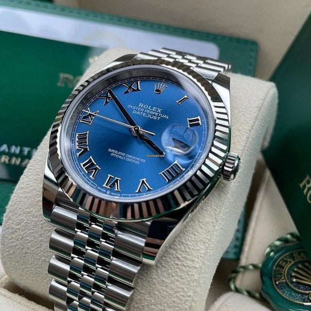 ROLEX DATEJUST JUBILÈE BLUE ROMAN