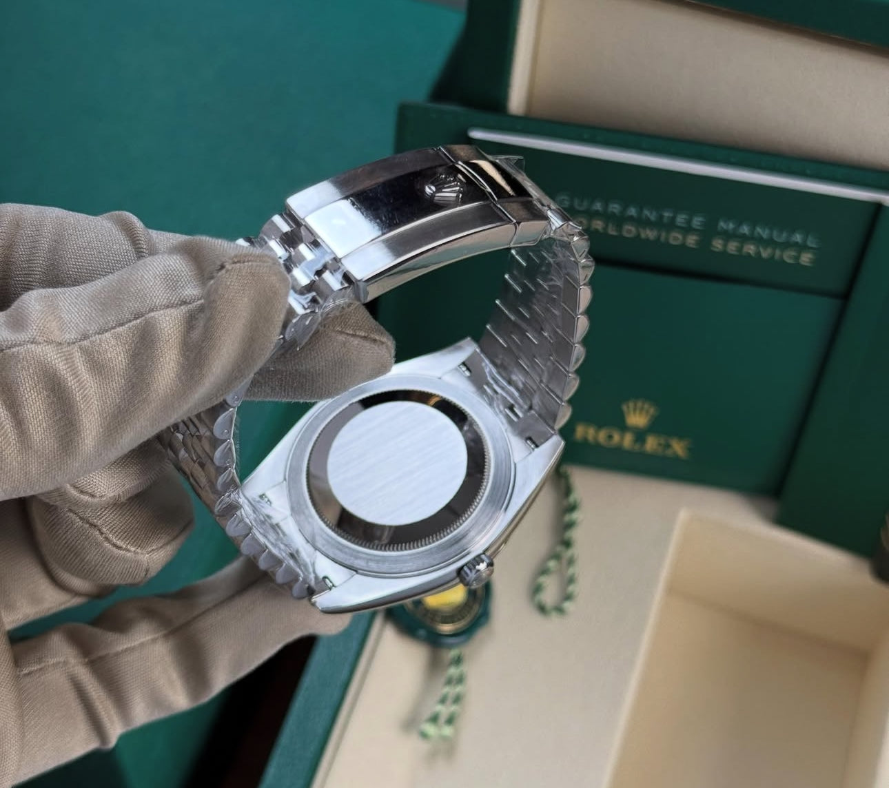 ROLEX DATEJUST JUBILEE GREY RHODIUM