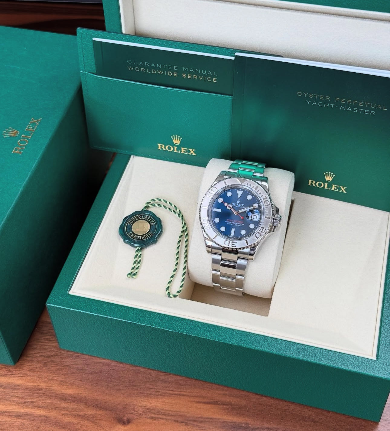 ROLEX YACHT-MASTER BLUE DIAL