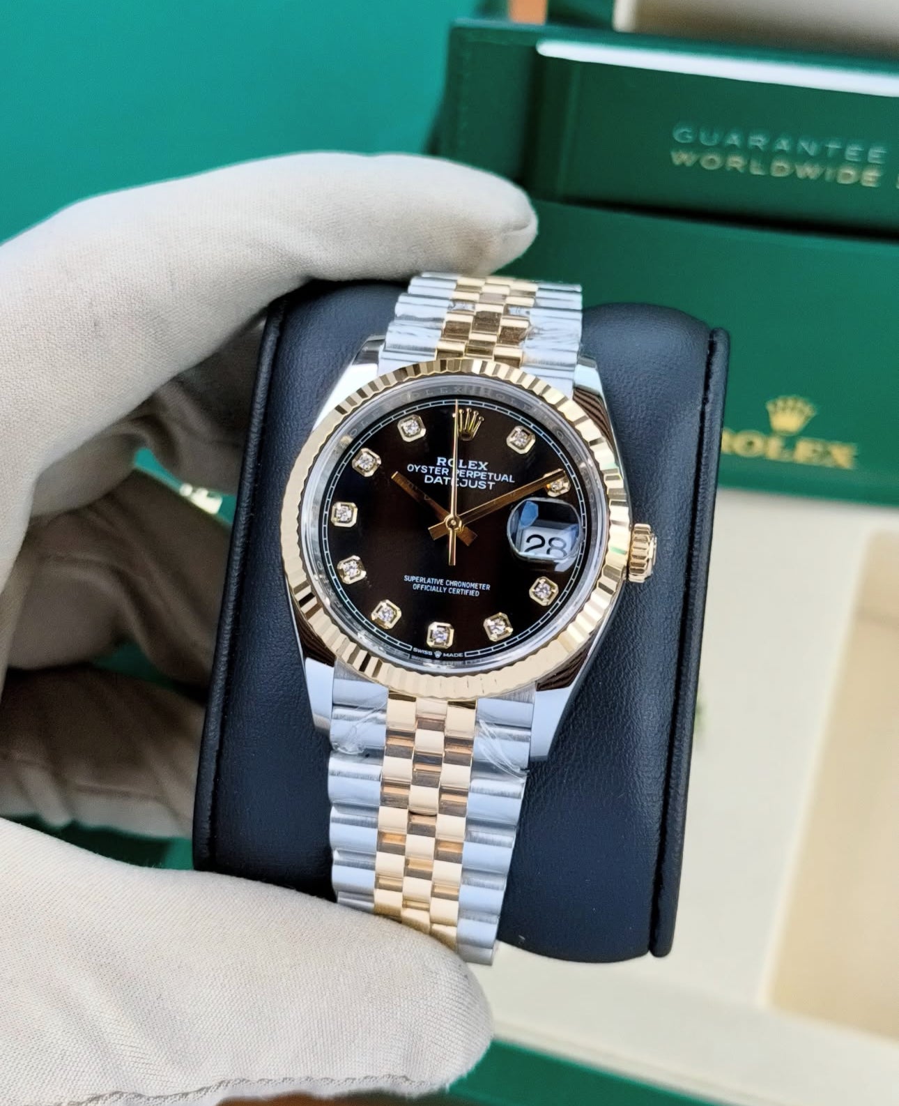 ROLEX DATEJUST JUBILEE BICOLOR DIAMOND