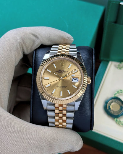 ROLEX DATEJUST JUBILEE CHAMPAGNE DIAL