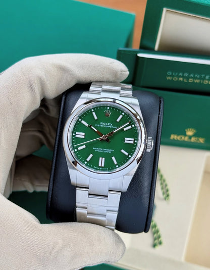 ROLEX OYSTER PERPETUAL GREEN