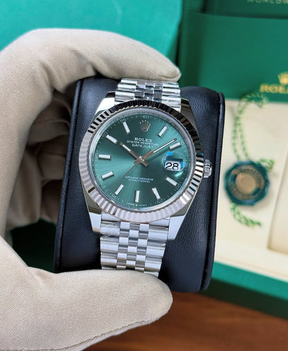 ROLEX DATEJUST JUBILÉE MINT GREEN