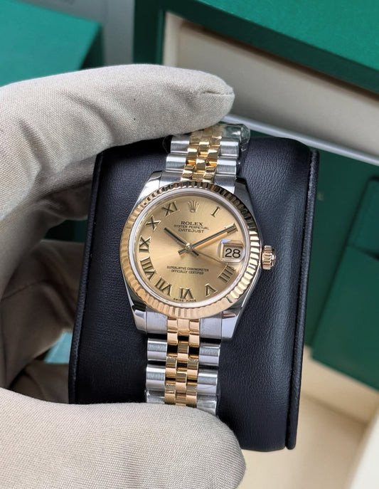 ROLEX DATEJUST JUBILÈE CHAMPAGNE ROMAN