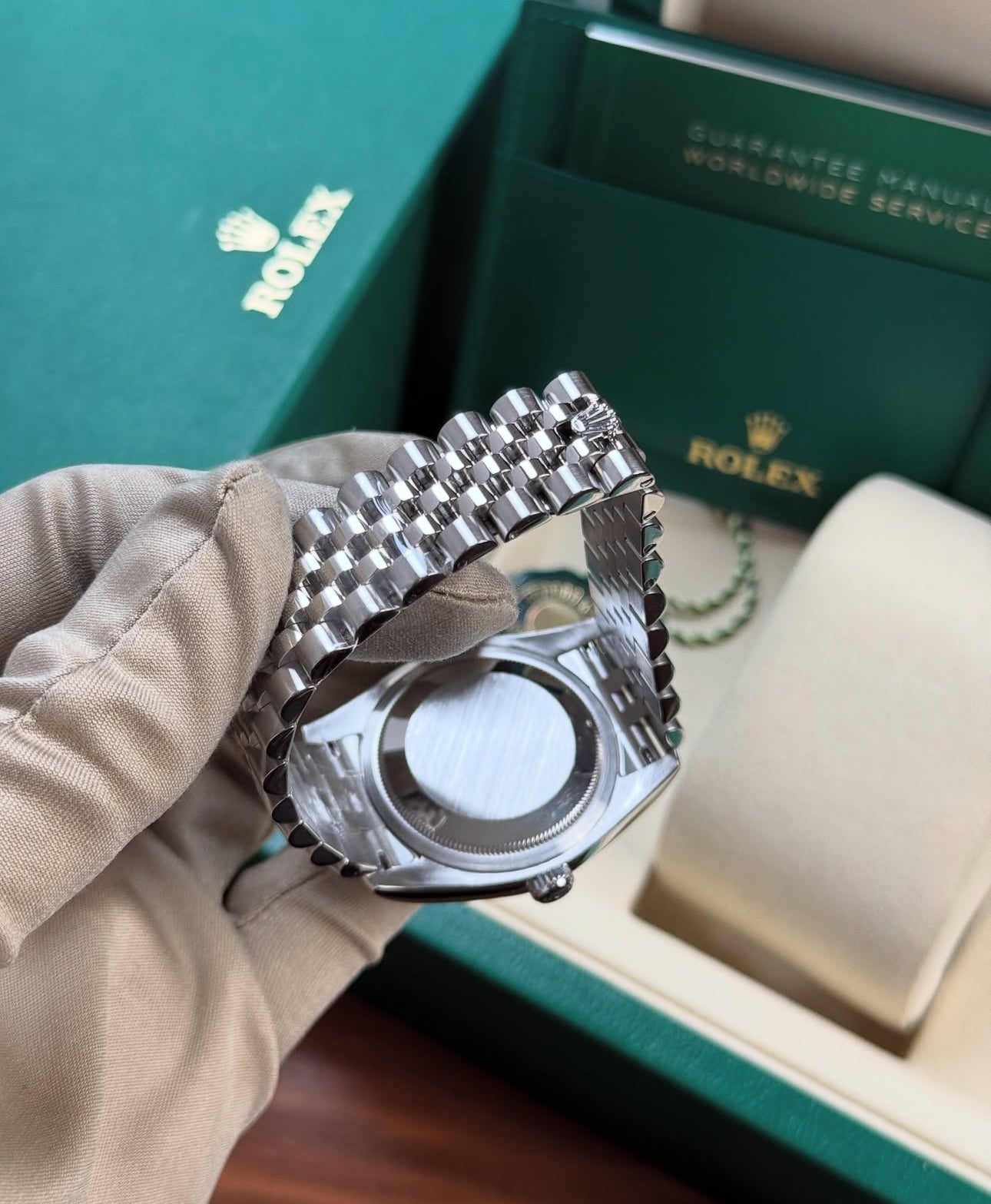 ROLEX DATEJUST JUBILEE BLACK DIAL DIAMOND