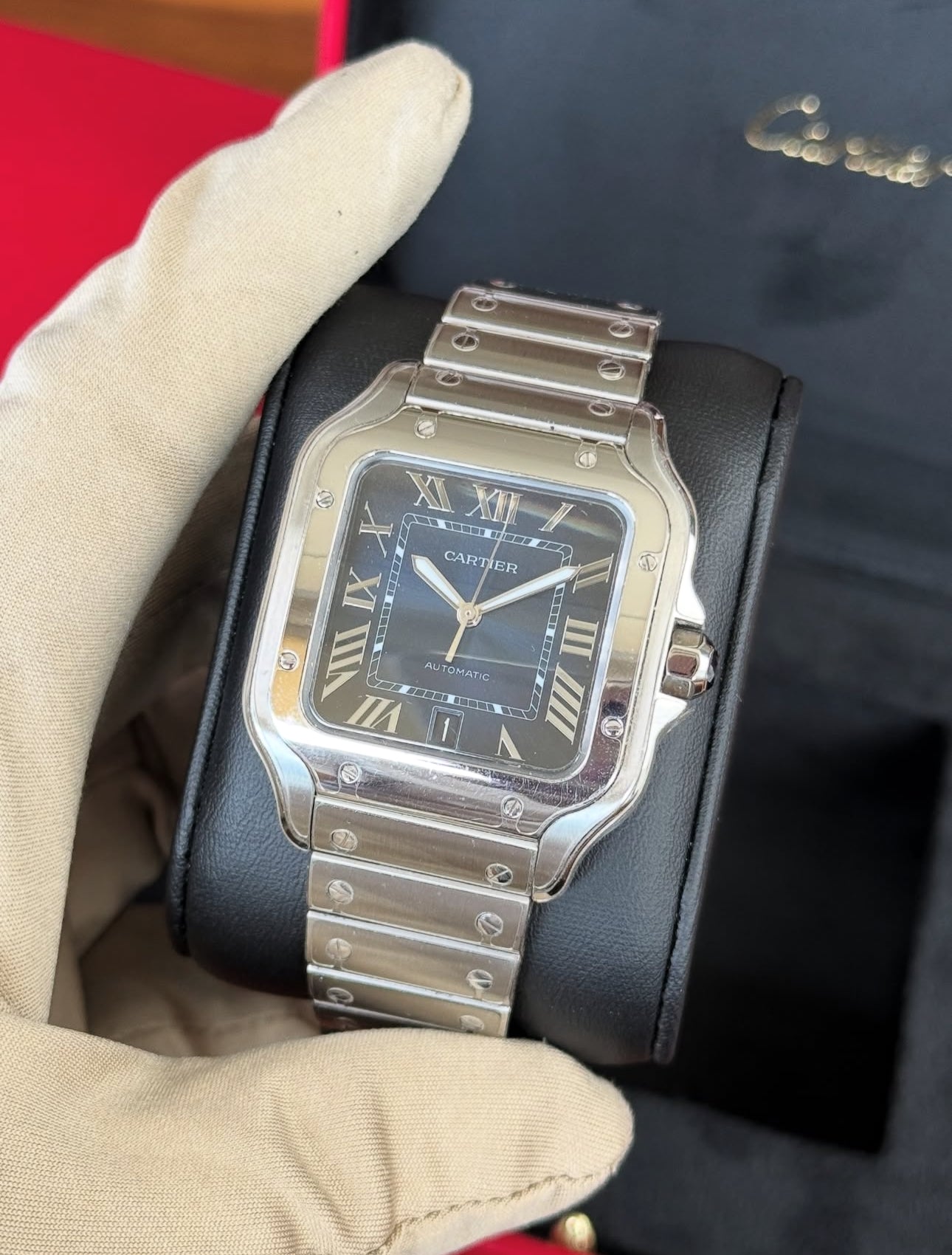 CARTIER SANTOS BLUE DIAL