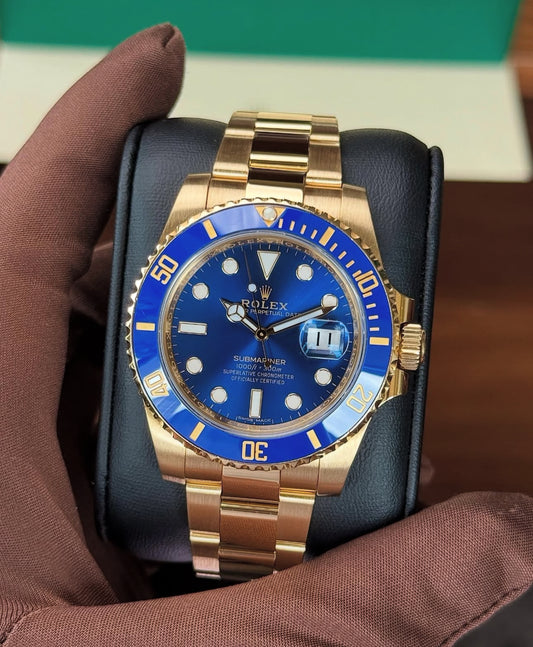 ROLEX SUBMARINER GOLD & BLUE