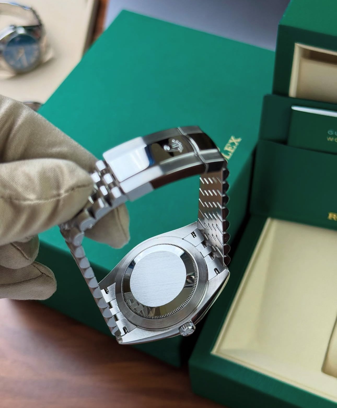 ROLEX DATEJUST JUBILÉE GREY RHODIUM DIAMOND