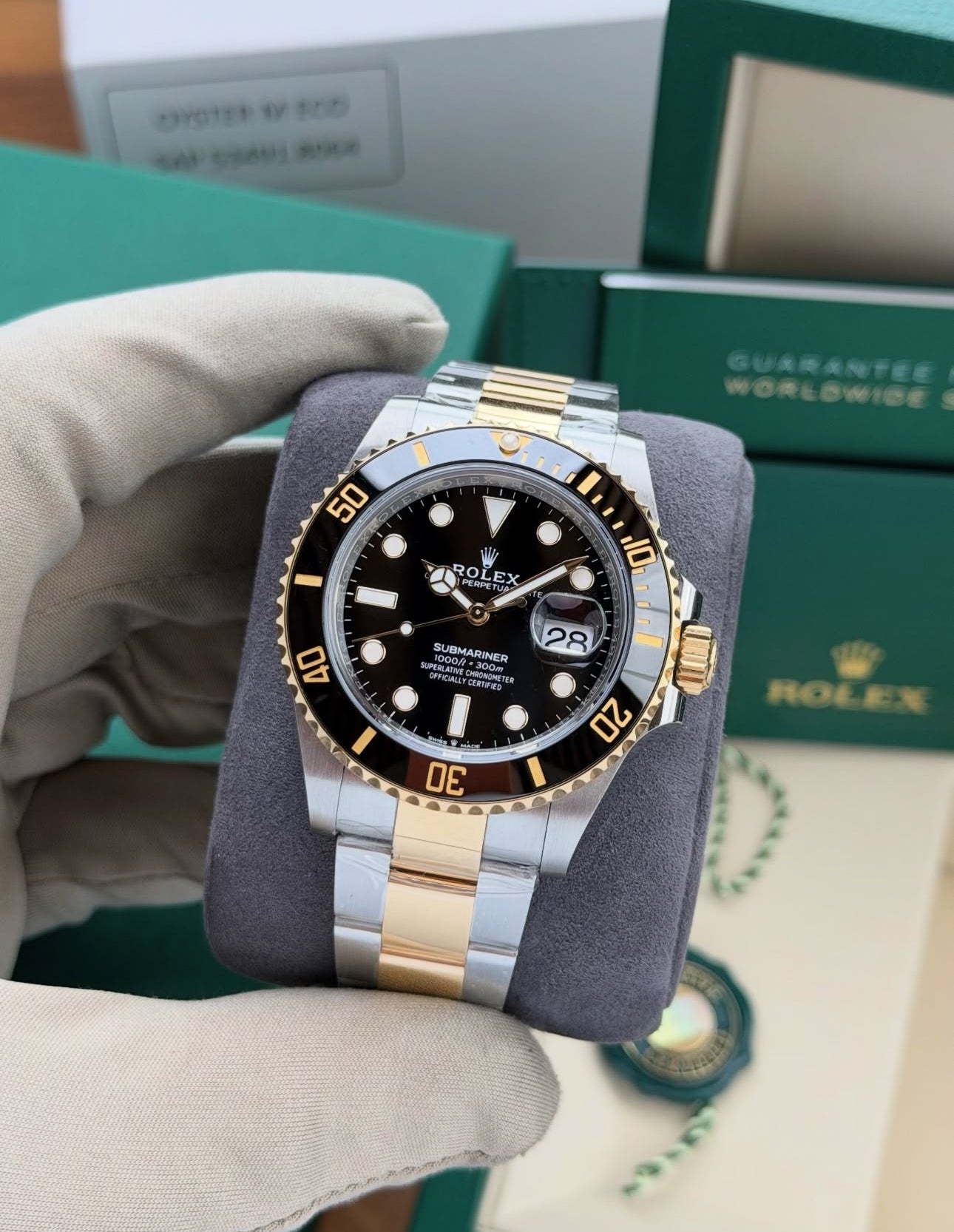 ROLEX SUBMARINER GOLD & BLACK