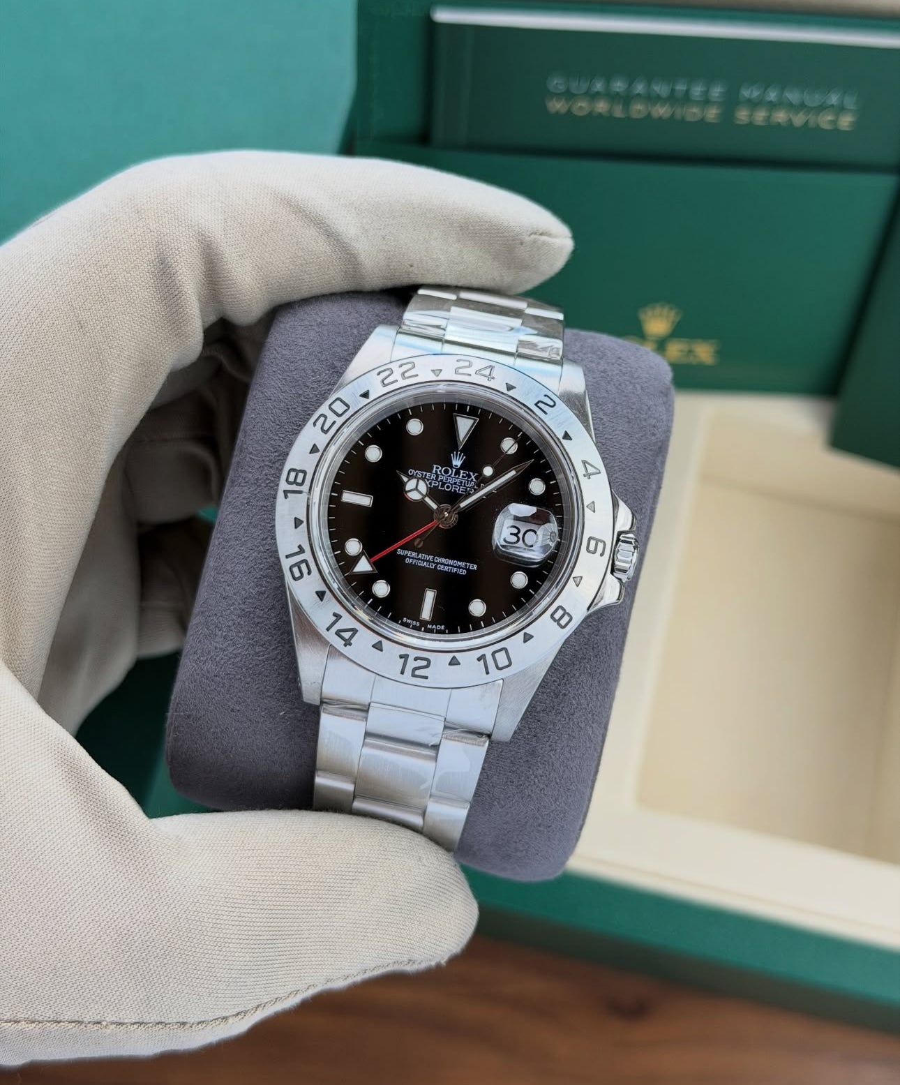 ROLEX EXPLORER II DATE BLACK