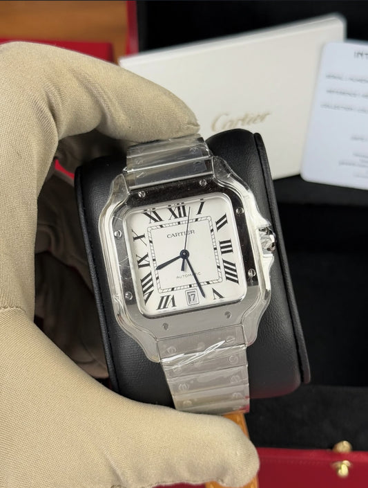 CARTIER SANTOS WHITE DIAL