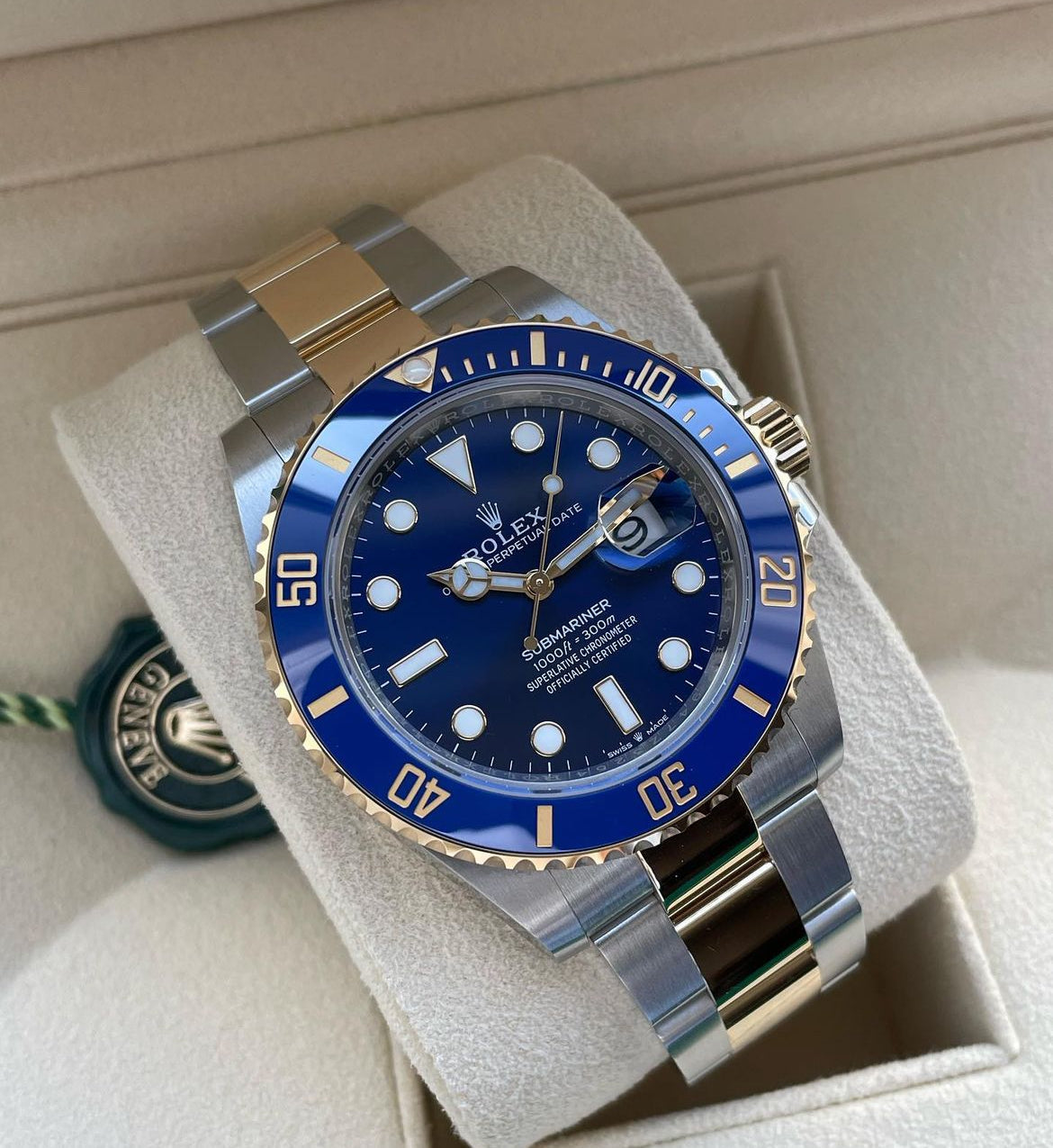 ROLEX SUBMARINER DATE ORO & BLU