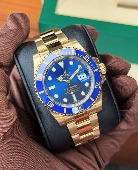 ROLEX SUBMARINER GOLD & BLUE