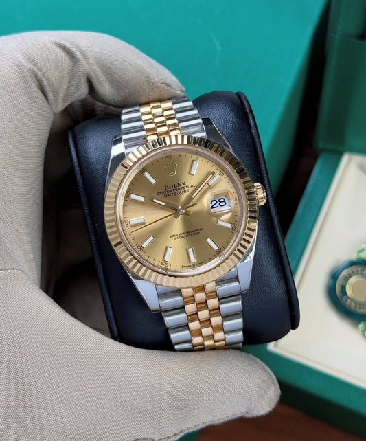 ROLEX DATEJUST JUBILEE CHAMPAGNE DIAL