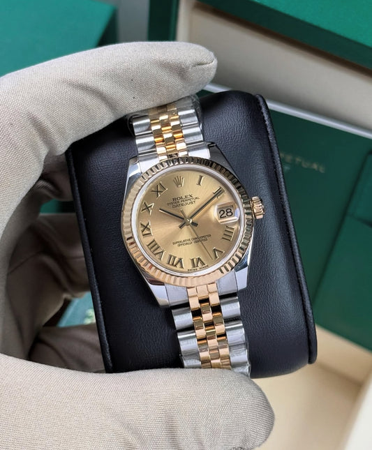 ROLEX DATEJUST JUBILÈE CHAMPAGNE ROMAN