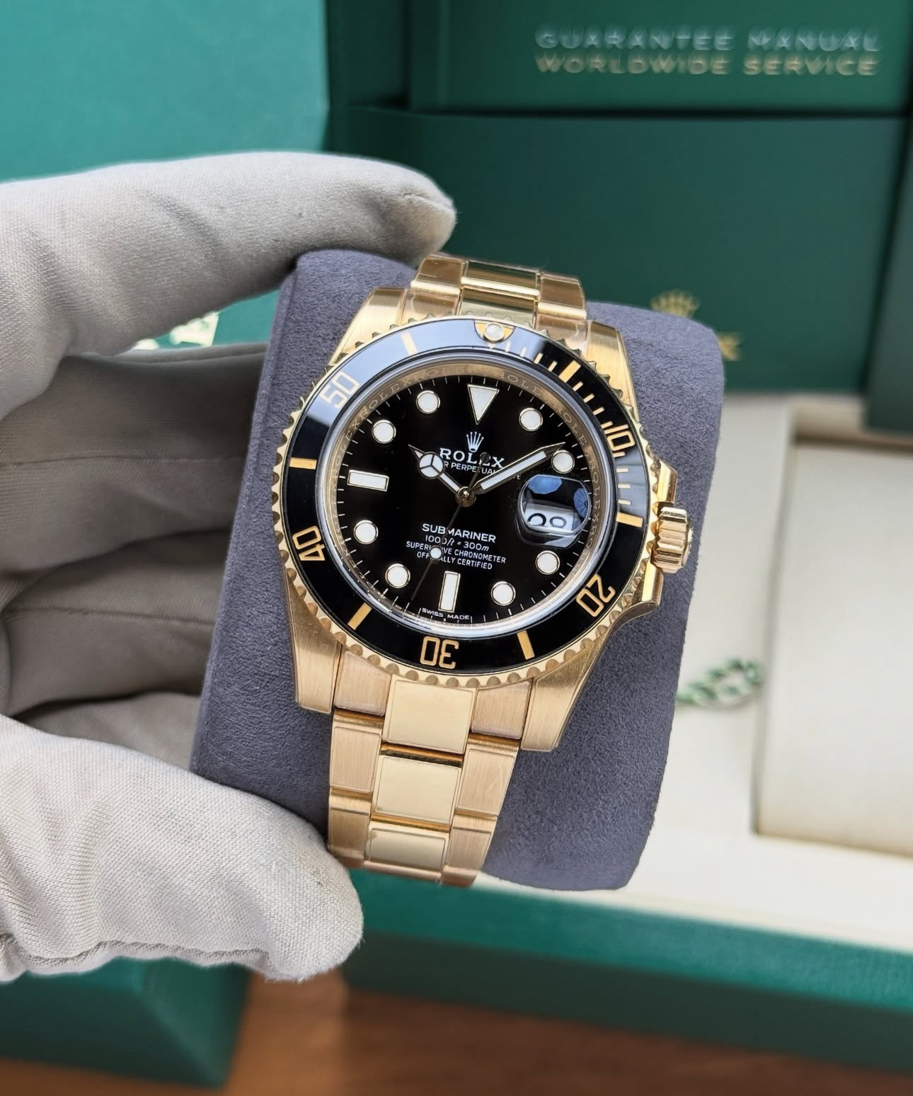 ROLEX SUBMARINER DATE FULL GOLD