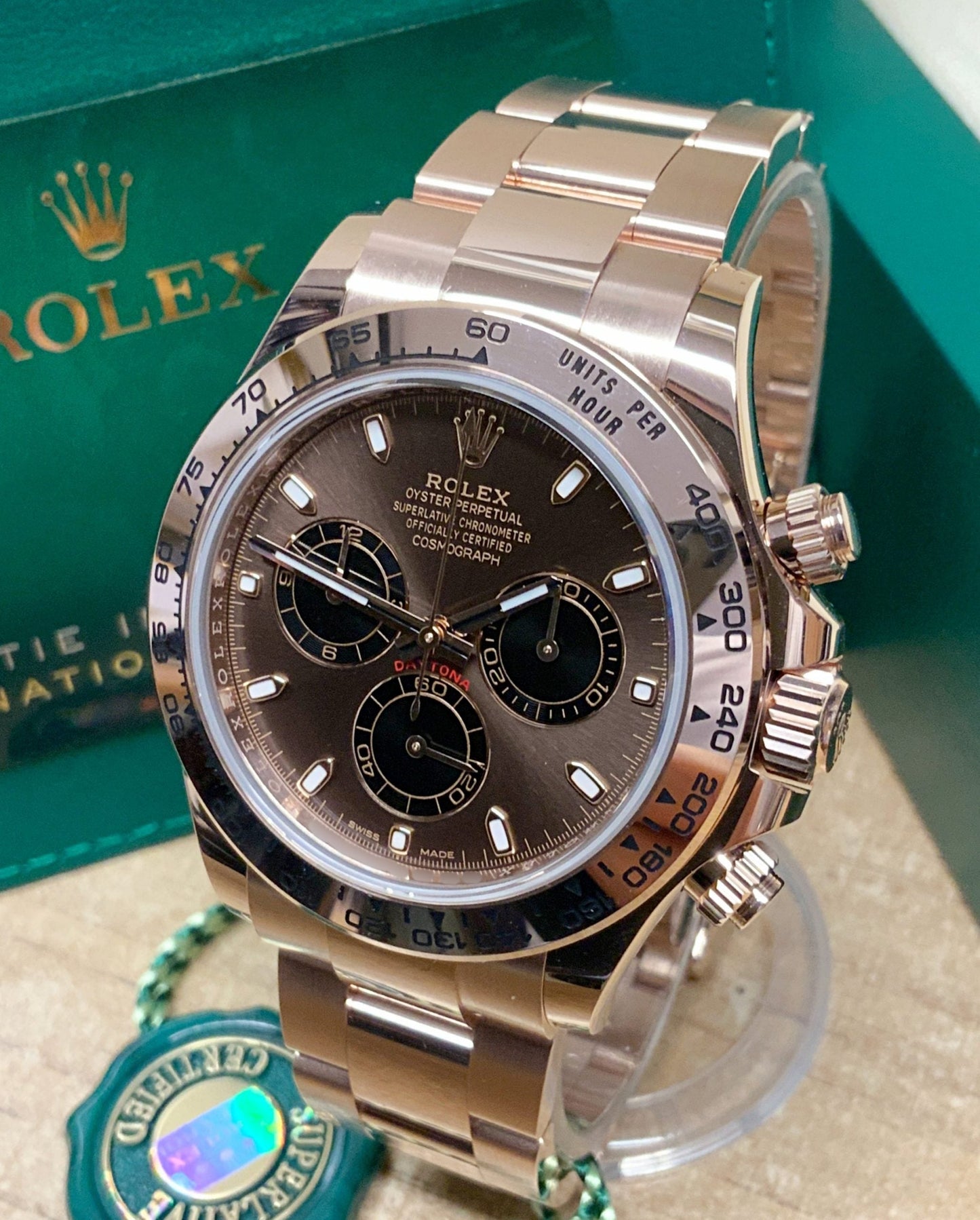 ROLEX DAYTONA EVEROSE GOLD CHOCOLATE