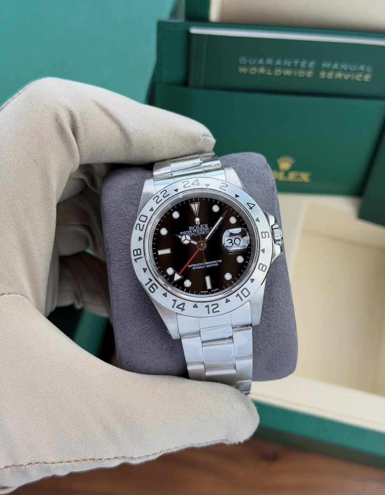 ROLEX EXPLORER II DATE BLACK