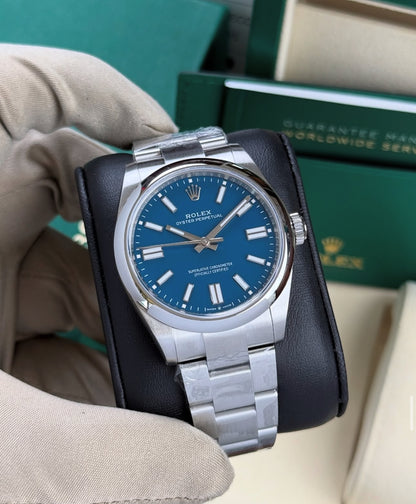 ROLEX OYSTER PERPETUAL BLUE DIAL