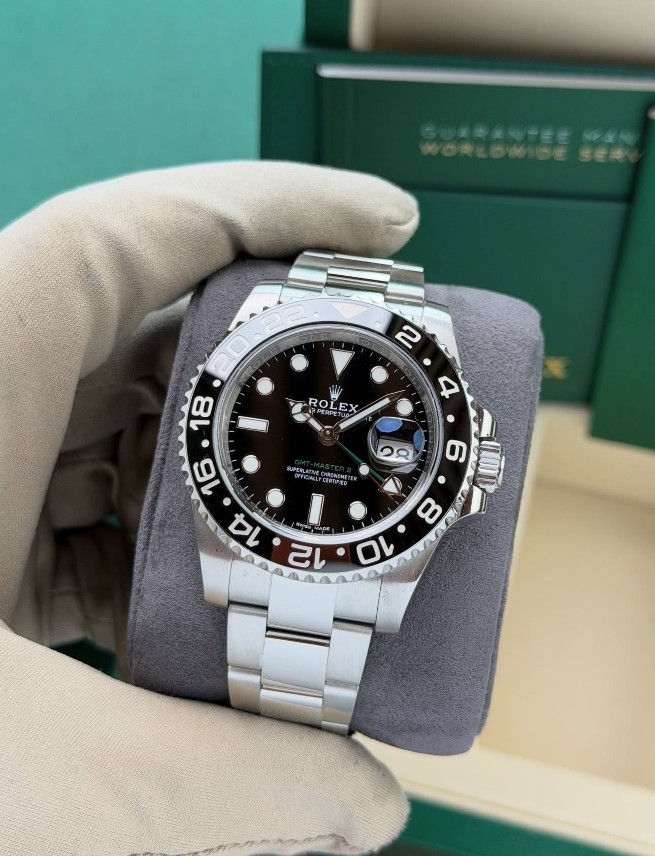 ROLEX GMT MASTER II BLACK DIAL
