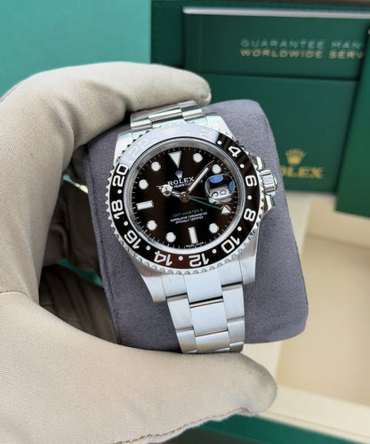 ROLEX GMT MASTER II BLACK DIAL