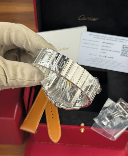 CARTIER SANTOS WHITE DIAL