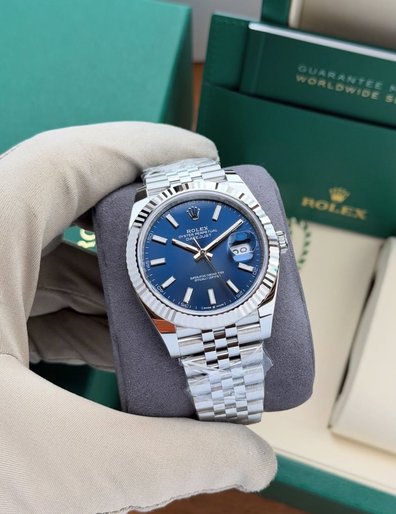 ROLEX DATEJUST JUBILEE OCEAN BLUE