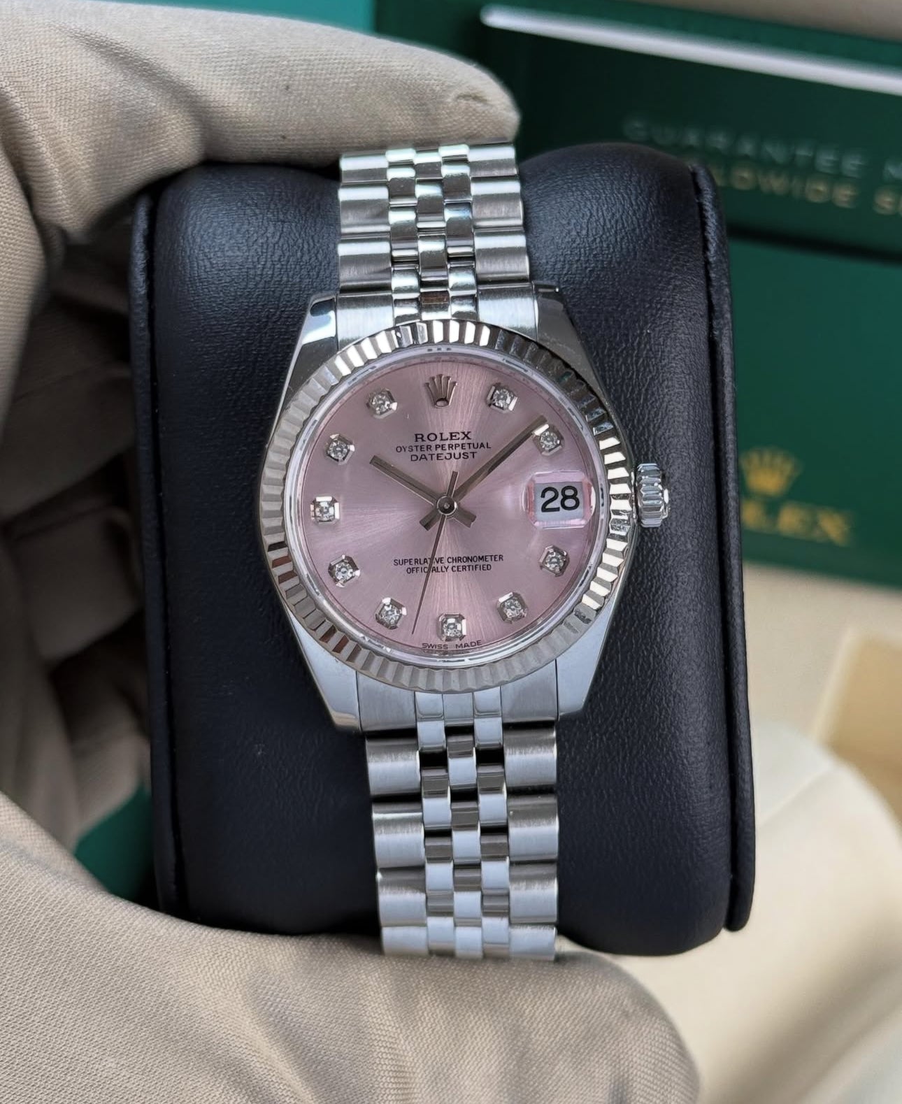 ROLEX DATEJUST JUBILEE "CANDY ROSE" DIAMOND