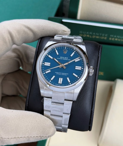 ROLEX OYSTER PERPETUAL BLUE DIAL