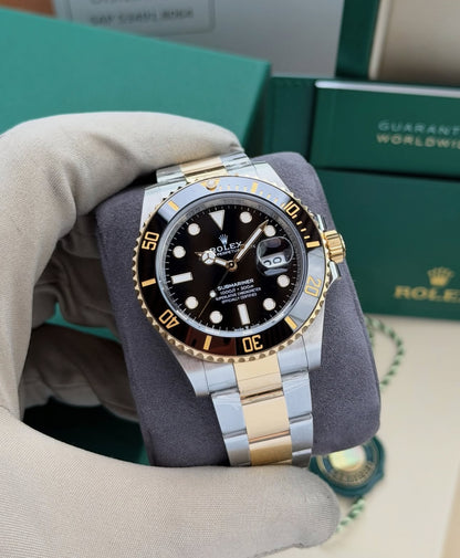 ROLEX SUBMARINER GOLD & BLACK