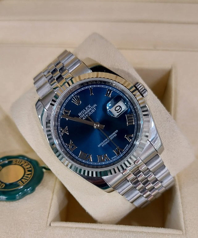 ROLEX DATEJUST JUBILÈE BLUE ROMAN