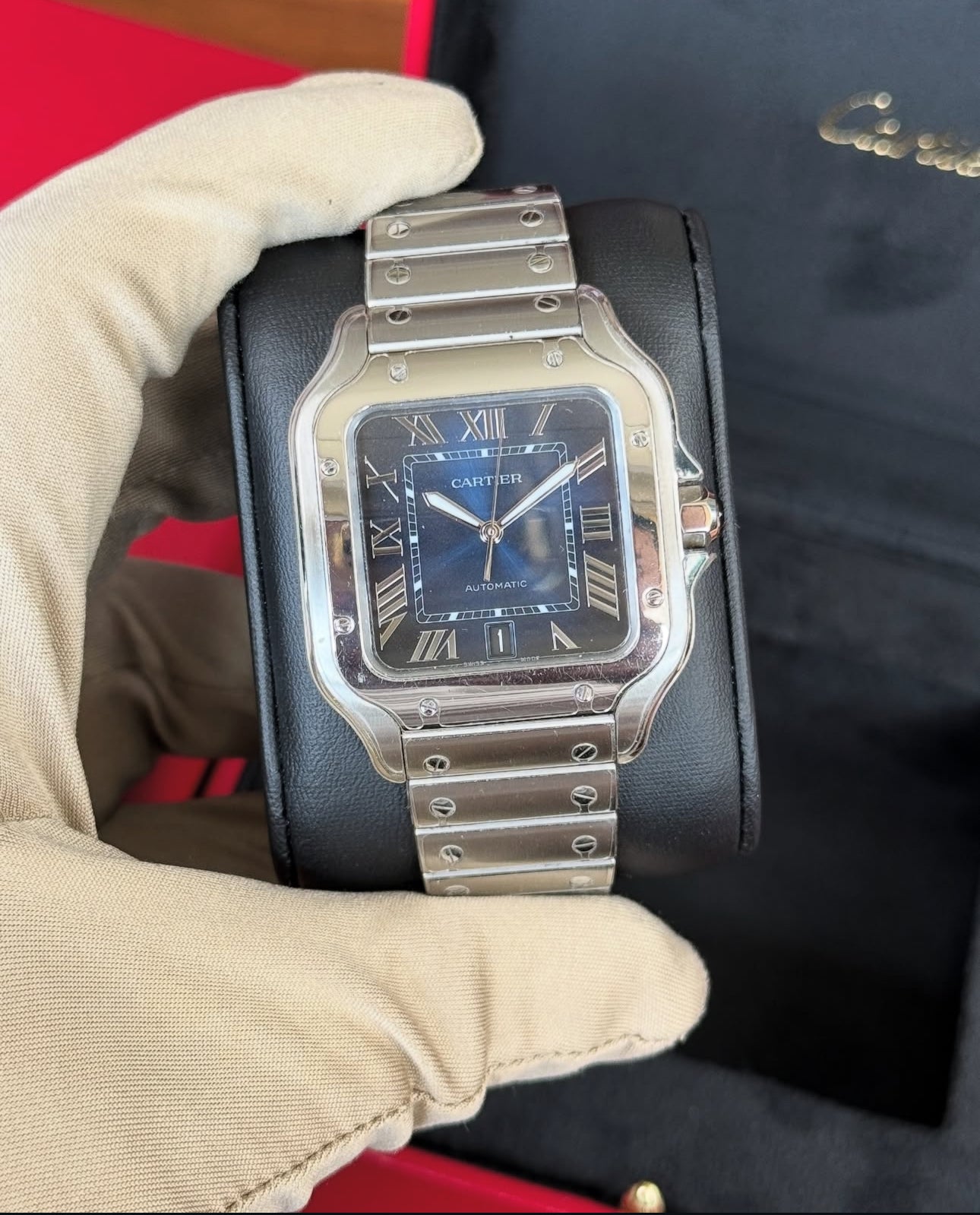 CARTIER SANTOS BLUE DIAL