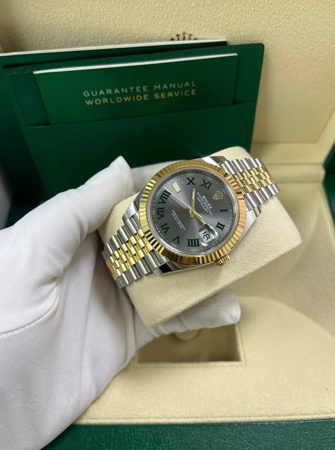 ROLEX DATEJUST JUBILÈE WIMBLEDON "TWO TONE"