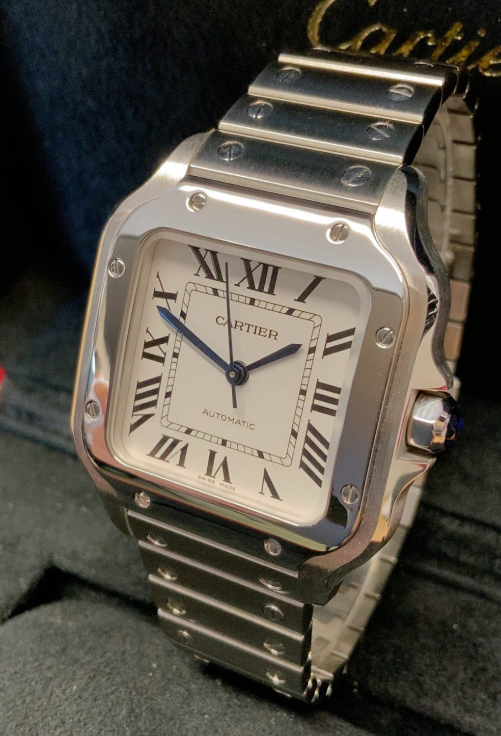 CARTIER SANTOS WHITE DIAL