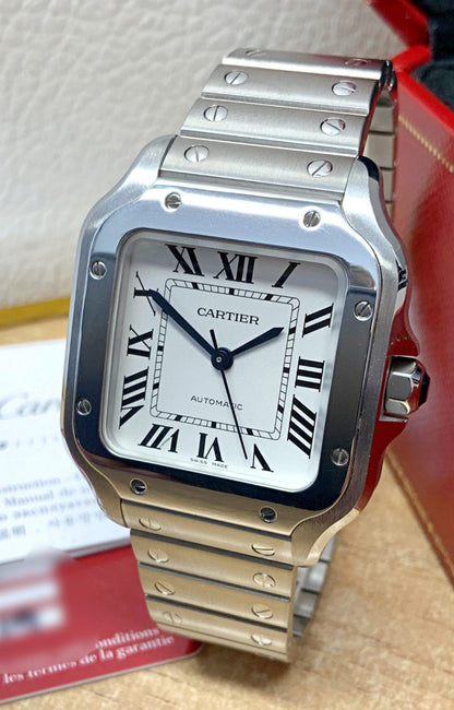 CARTIER SANTOS WHITE DIAL