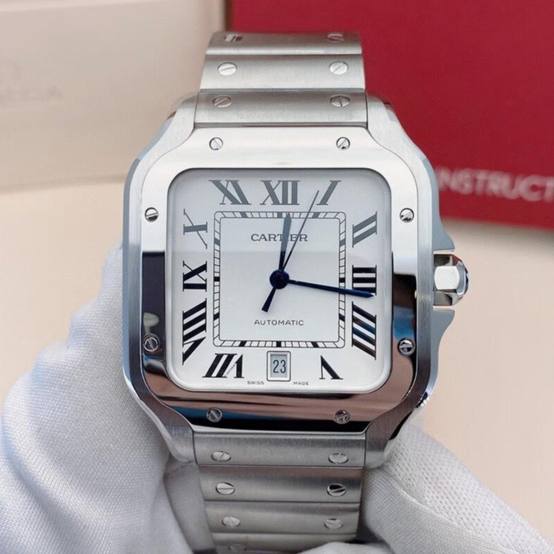 CARTIER SANTOS WHITE DIAL