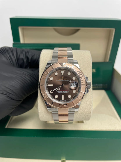 ROLEX YACHT-MASTER EVEROSE GOLD BROWN DIAL