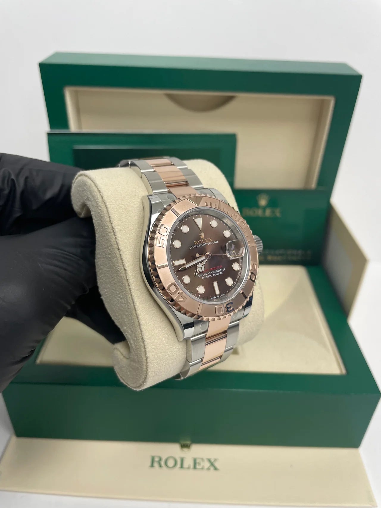 ROLEX YACHT-MASTER EVEROSE GOLD BROWN DIAL