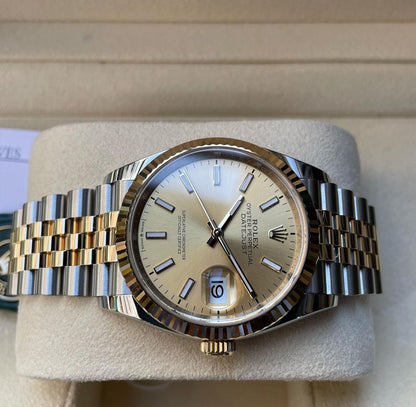 ROLEX DATEJUST JUBILEE CHAMPAGNE