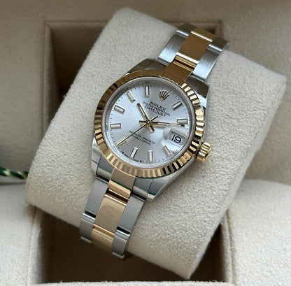 ROLEX DATEJUST JUBILEE STEEL & GOLD LIGHT WHITE