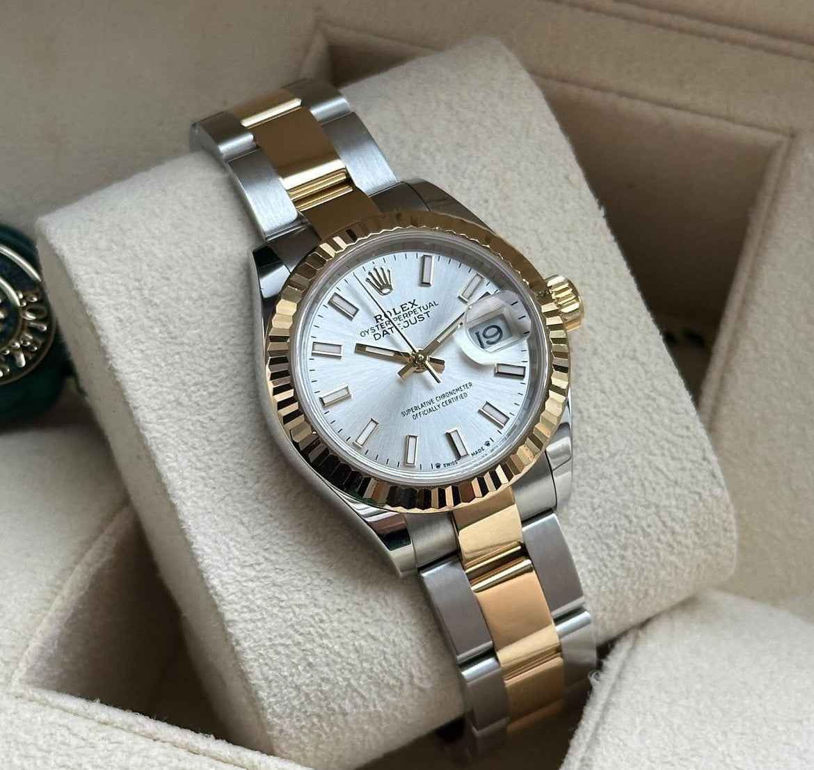 ROLEX DATEJUST JUBILEE STEEL & GOLD LIGHT WHITE