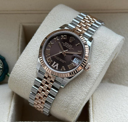 ROLEX DATEJUST JUBILEE GOLD CHOCOLATE ROMAN