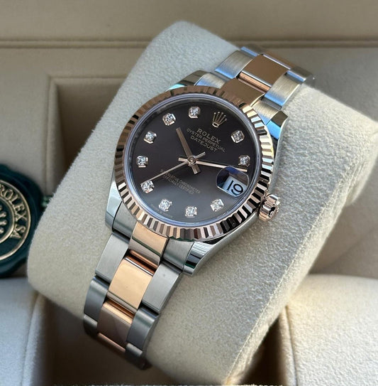 ROLEX DATEJUST OYSTER CHOCOLATE ROSE' GOLD