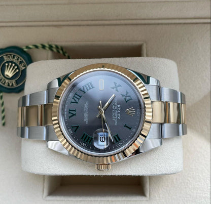 ROLEX DATEJUST OYSTER WIMBLEDON GOLD