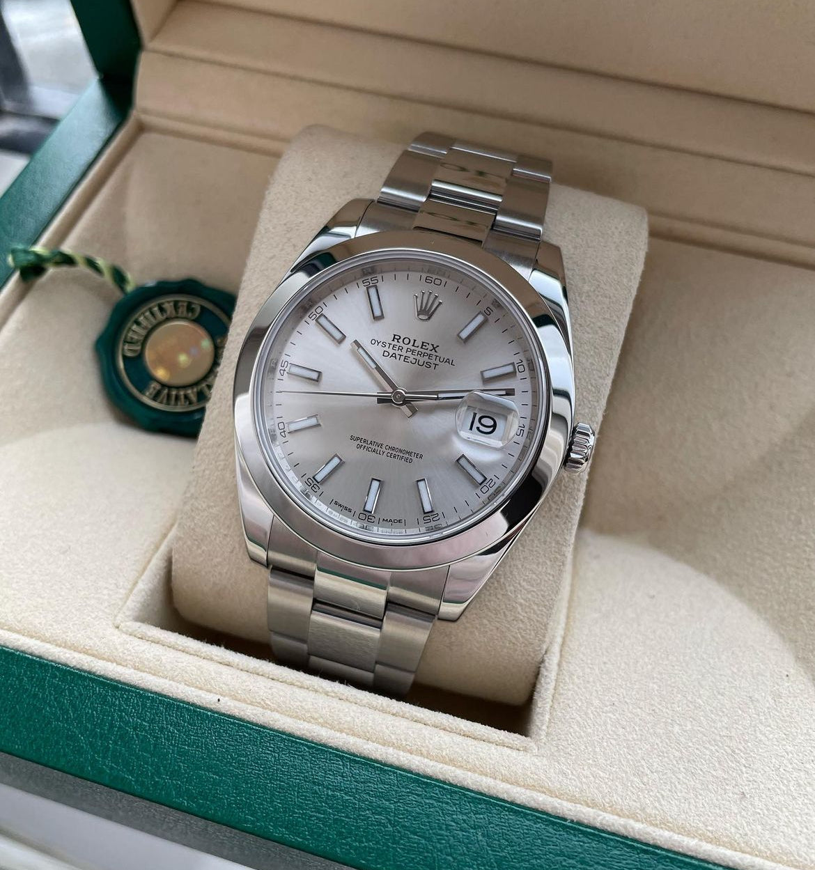 ROLEX DATEJUST OYSTER SILVER DIAL